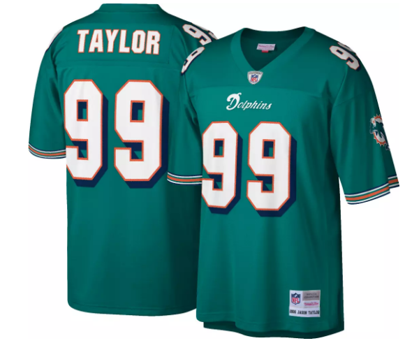 Men's Miami Dolphins #99 Jason Taylor 2006 Game Jersey Men's Miami Dolphins #99 Jason Taylor 2006 Game Jersey